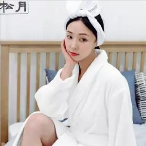 [하프클럽/알티피아]순면 호텔 샤워 가운 커플 성인 샤워 가운 롱 목욕타월