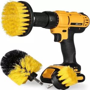 3팩 자동 디링 드릴 브러시 세트 휠 자동차 워시 용품 키트 어 매트 바닥 욕실 및 파워 스크러버 청소