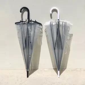 WL 튼튼한 투명 비닐 우산 고급 자동 장우산 골프 장마 비닐우산 투명비닐우산 기념품우산