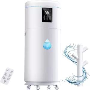 침실 2000평방피트용 17L/4.5Gal 초대형 가습기 큰 방용 조용한 4개의 미스트 모드가 있는 타워 및 홈스쿨
