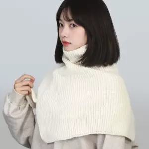 WL 어깨 숄 니트 넥워머 판초 케이프 워머 방한아이템 목보호 따뜻한패션 겨울넥