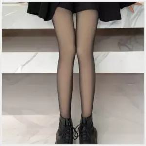WL 얇은 고탄력 스키니 시스루 롱 스타킹 빅사이즈스타킹 롱스타킹 여름속바지 검정스타킹