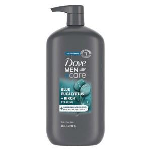 DOVE 남성 케어 릴렉싱 블루 유칼립투스 30 바디 버치 수분 페이스 남성용 워시 기술 24시간