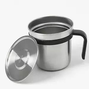 손잡이 스텐 캠핑컵 450ml 등산 맥주잔 머그 등산용컵