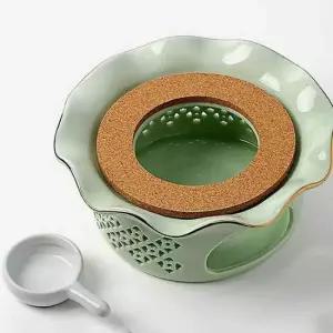 도자기티워머 민트 차워머 티워머양초 차용품 도자기티팟