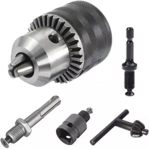 사이퍼 1.5-13mm 용량의 1/2-20UNF 키 드릴 척 헥스 섕크 1/2 소켓 스퀘어 컨버터 및 SDS 플러스 어댑터