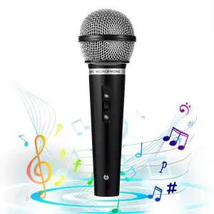 유시안엘비 가짜 마이크 소품 시뮬레이션 음성 플라스틱 1PC 노래방 음악 생일 파티 모델 무대 시늉