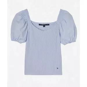 [게스] GUESS 저지믹스 반팔 블라우스 YN2W1267 2594051