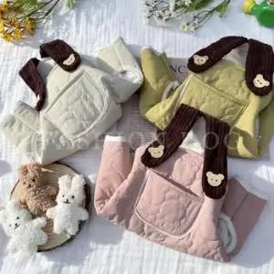 반려견멜빵바지 강아지 패딩 멜빵 바지 반려견 겨울 포켓곰 팬츠 1P