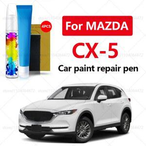 차량용락카 차량용 페인트 수리 41W 화이트 42M 실버 51K CX5 45P 스크래치 블랙 블루 4PCS MAZDA 2012 레드