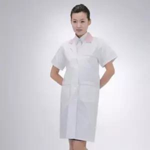 피부관리실위생가운 여성 핑크 반팔가운 영양사가운 의사가운 약사가운 실
