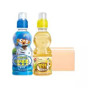 [팔도] 뽀로로 음료수 235ml 4종 혼합 24입 (밀크12 + 보리차12)[35912250]