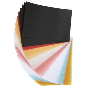 트레이싱지 트레싱지 50PCS 트레이싱 컬러 반투명 스크랩북킹 빛깔의 10CM 투명 황산 카드 가지 15 종이 여러