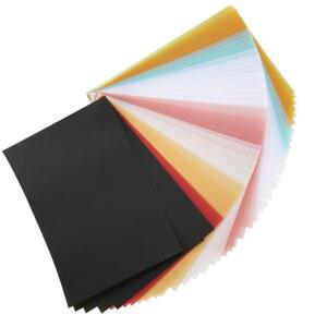 트레이싱지 트레싱지 50PCS 트레이싱 컬러 10CM 15 황산 투명 카드 종이 여러 빛깔의 반투명 가지