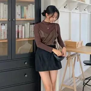 [하프클럽/]여자 목티 레더뷔스티에 세트_CD8588