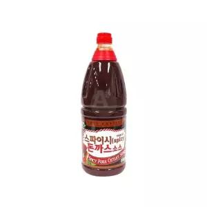 친절한탄씨 bns 미담채 스파이시 돈까스 소스 2Kg X 8개 돈카츠양념 매운맛 업소용소스 매운돈까스소스