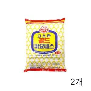 친절한탄씨 WL 오뚜기 골드 마요네즈 파우치 3Kg X 2개 업소용 식당용 대용량 식자재 파우치마요네스