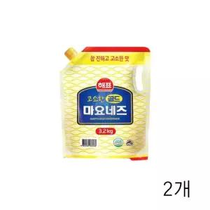 친절한탄씨 WL 해표 고소한 골드 마요네즈 3.2Kg X 2개 대용량 식당용 업소용 사라다용 비닐마요네즈