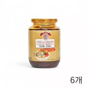 친절한탄씨 WL 수리 칠리 페이스트 위드 소야 빈 오일 c양) 454g X 6개 똥양꿍소스 태국식자재 태국식자재