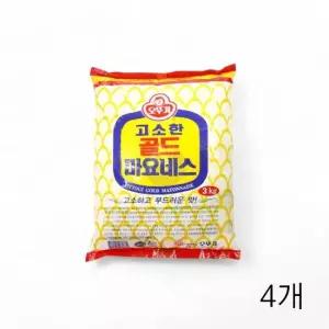 친절한탄씨 WL 오뚜기 골드 마요네즈 파우치 3Kg X 4개 업소용 식당용 대용량 식자재 파우치마요네스