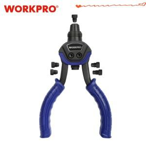 WORKPRO 10 인치리벳 너트가있는 리베 터 건 블라인드 홈 DIY 손톱