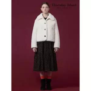 써스데이아일랜드Thursday Island 빅 카라 페이크 퍼 자켓T238MLT239W 1028395