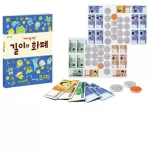[브레인숲] 돈모형 화폐 놀이SET-자석지폐 동전 교재 장바구니 부직포주머니 유치원학교 어린이집