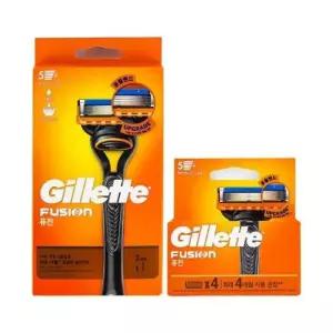 수염 질레트 퓨전 5중날 면도기 면도날 6개