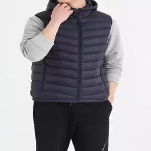 남성용 캐주얼 캐쥬얼 후드 오리털 패딩 조끼 데일리 보온 숏 다올1