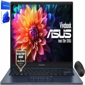 ASUS 비보북 14인치 노트북 - FHD 1920 1080 인텔 코어 i3-1315U UHD 그래픽 프라이버시 카메라 180
