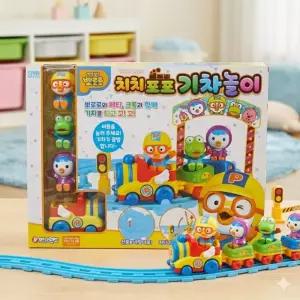 뽀로로 치치포포 기차놀이 전동 레일 자동차 장난감 세트