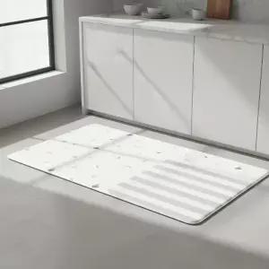 쿠션감 좋은 10T 고밀도 양면 PVC 주방매트 75x45 발매트 소형