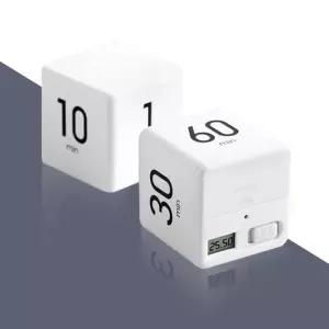 쿠킹 큐브 알람 타이머 시계 스톱워치 LED 스탠드 책상 공부 플립 주방 카운터