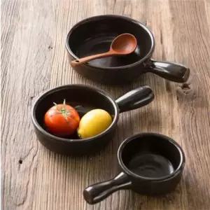 모던디자인 손잡이뚝배기(지름 13cm)-소 도자기그릇