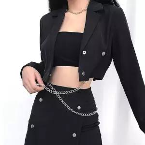 TBZ 교복몰 UP 크롭 자켓 숏자켓 여자자켓 가죽자켓 크롭