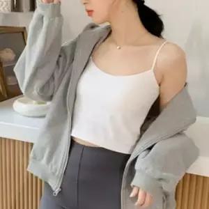 여성 여름 데일리 브라탑 탭내장 크롭 이너 나시 민소매