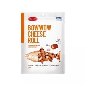 바우와우 치즈롤 연어 200g 1팩 반려견큐브 반려견큐브간식