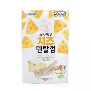 과일먹은 간식 포켄스 사과 치즈덴탈껌 강아지 100g