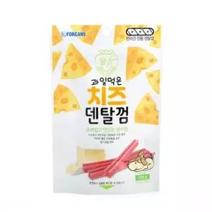 간식 치즈덴탈껌 100g 포켄스 강아지 딸기 과일먹은