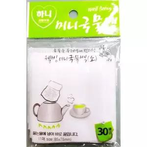 미니 국물백 소 30매 85x75 X10개 다시팩 육수백 국물백 다시팩
