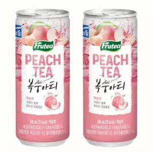 푸르티 복숭아티 캔음료수 음료 주스 240ml 60캔 GST MNS