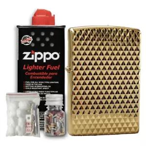 zippo 지포라이터 골드다이아 컷팅 선물용 라이터