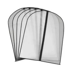 반투명 AGX332D9 지퍼식 옷커버 (5p 블랙 60x80cm) DK47