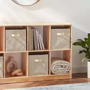 30x30x30cm FDV828O2 사각 접이식 패브릭 수납정리함 패브릭박