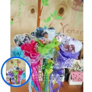 MF08 크리스탈 하트 꽃부케 만들기 5명용 어버이날 선물 교구 단체만들기 하트꽃다발교구 초등감사만들기