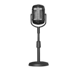 빈티지 스탠드 마이크 공연 콘서트 카페 복고풍 소품