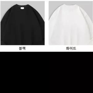 [라일리의류] Rly WL 디자인 스탠다드핏 맨투맨 무지 라운드넥 깔