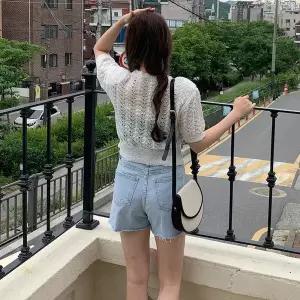 [옷자락]여성 연청 아이스 컷오프 3부 팬츠 바지 냉감 쿨링_P423240648