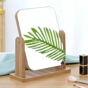 WL 잔솔 원목 탁상 거울 화장대 탁상용 미용 테이블 책상
