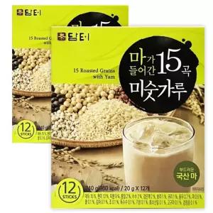 담터 마가 들어간 15곡 미숫가루 스틱 12T 2개